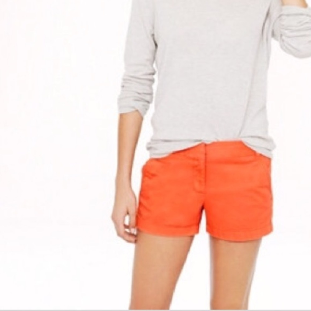 NWT Orange J. Crew Factory Shorts - Size 4